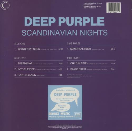 Deep Purple Scandinavian Nights UK 2-LP vinyl record set (Double